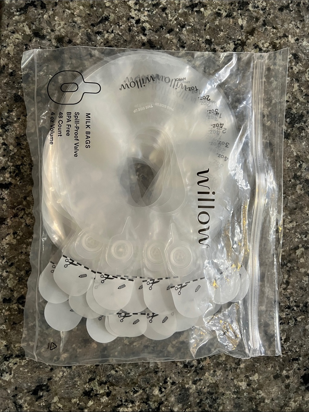 Willow Spill-proof Milk Bags - 4oz (20 count)